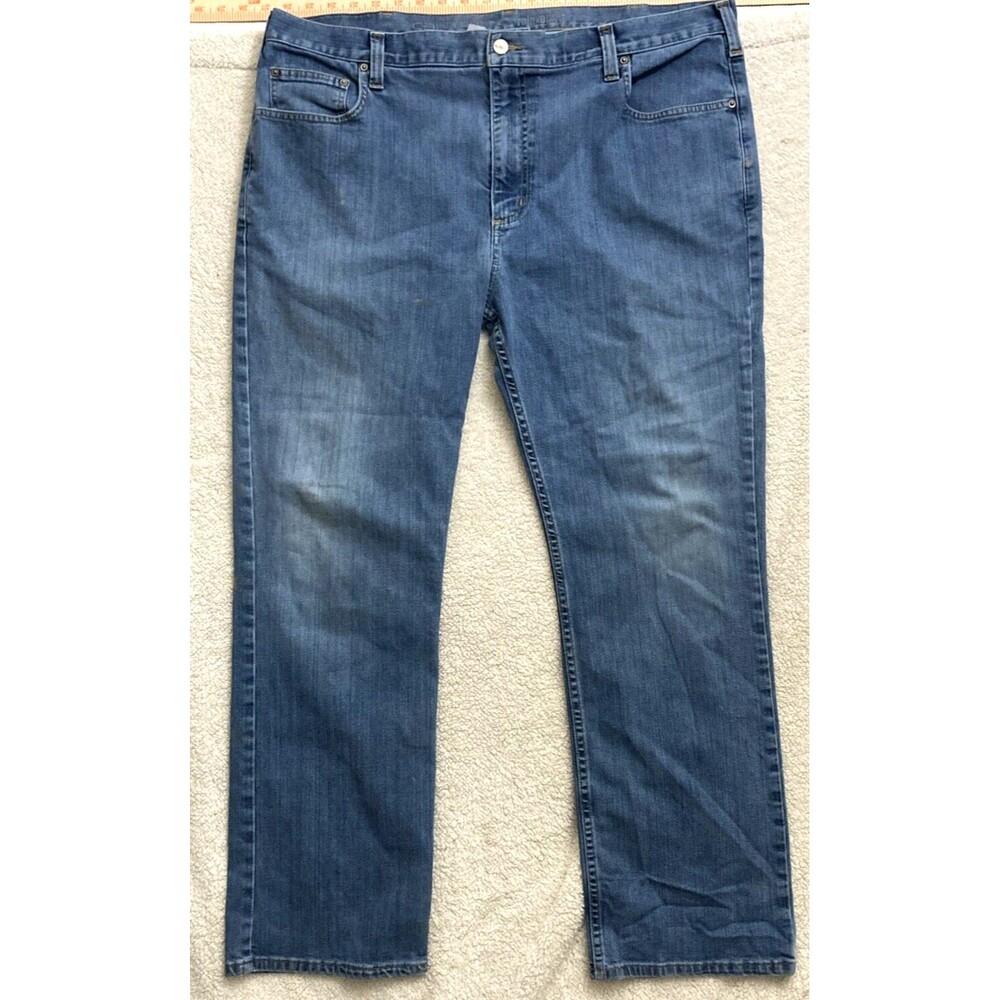 Mens vintage Wrangler Boot Cut 42x30 Faded Jeans Rancher Western Utility YKK zip